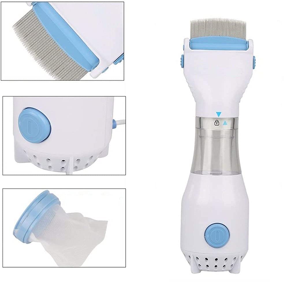 Head Lice Comb Eggs Remover Hair V-Comb Vacuums Machine for Unisex for Lice Removed