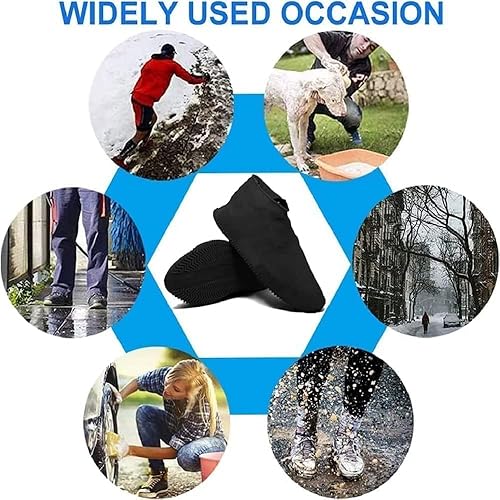 Waterproof Silicone Shoe Covers – Protect Shoes From Rain & Mud (Large Size)