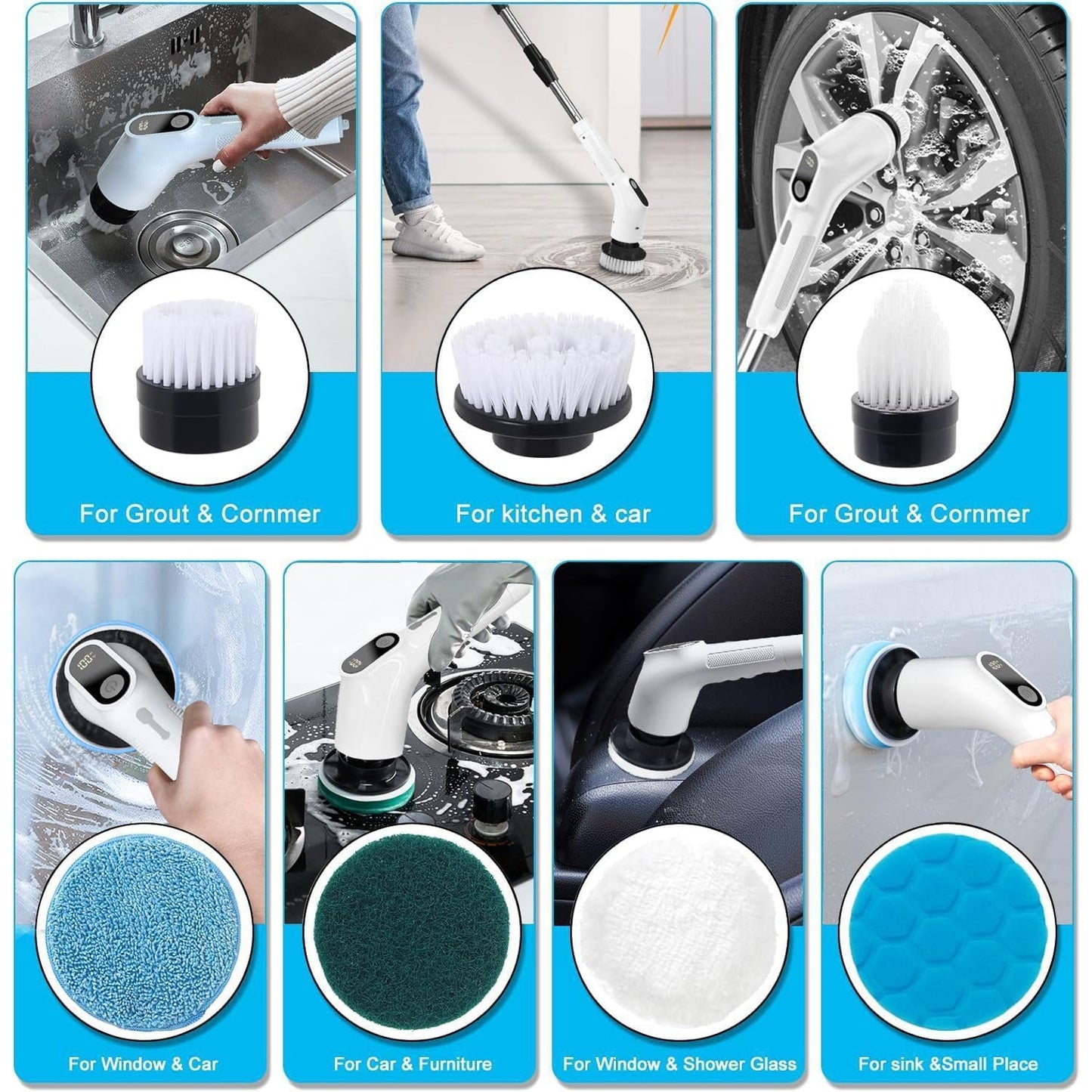 Royal Electric Spin Scrubber (9-in-1)