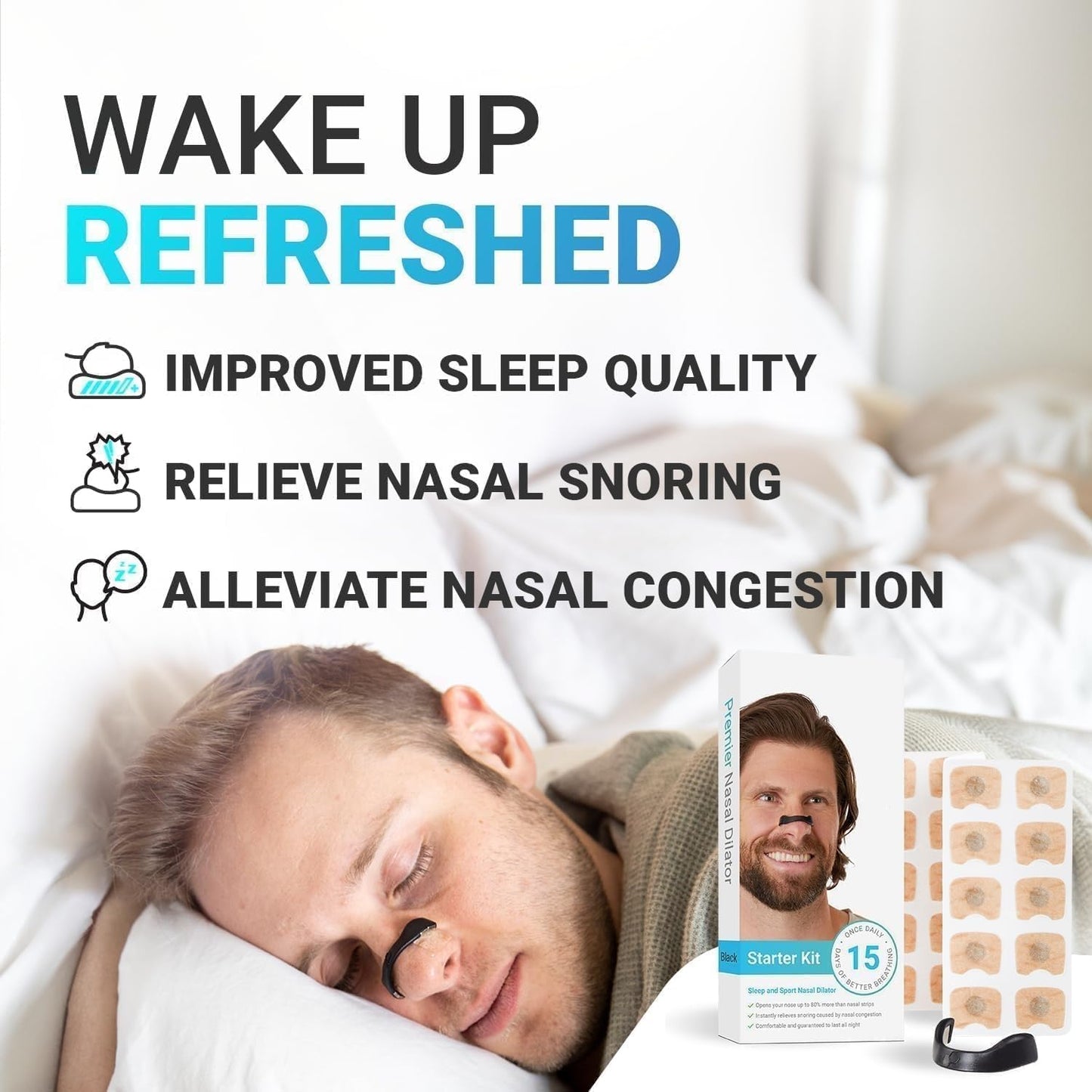 Nasal Strip Boost Oxygen , Reduce Snoring, Improve Sleep Quality