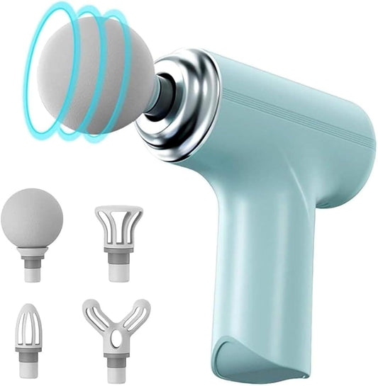 Mini Massage Gun for Deep Tissue, Muscle & Body Pain Relief – Handheld, Battery Powered Massager for Neck, Shoulder, Back, Foot (Multicolor)