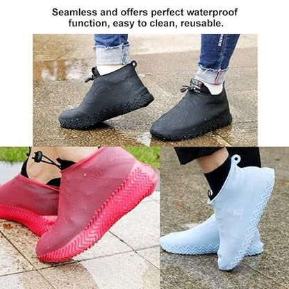 Waterproof Silicone Shoe Covers – Protect Shoes From Rain & Mud (Large Size)