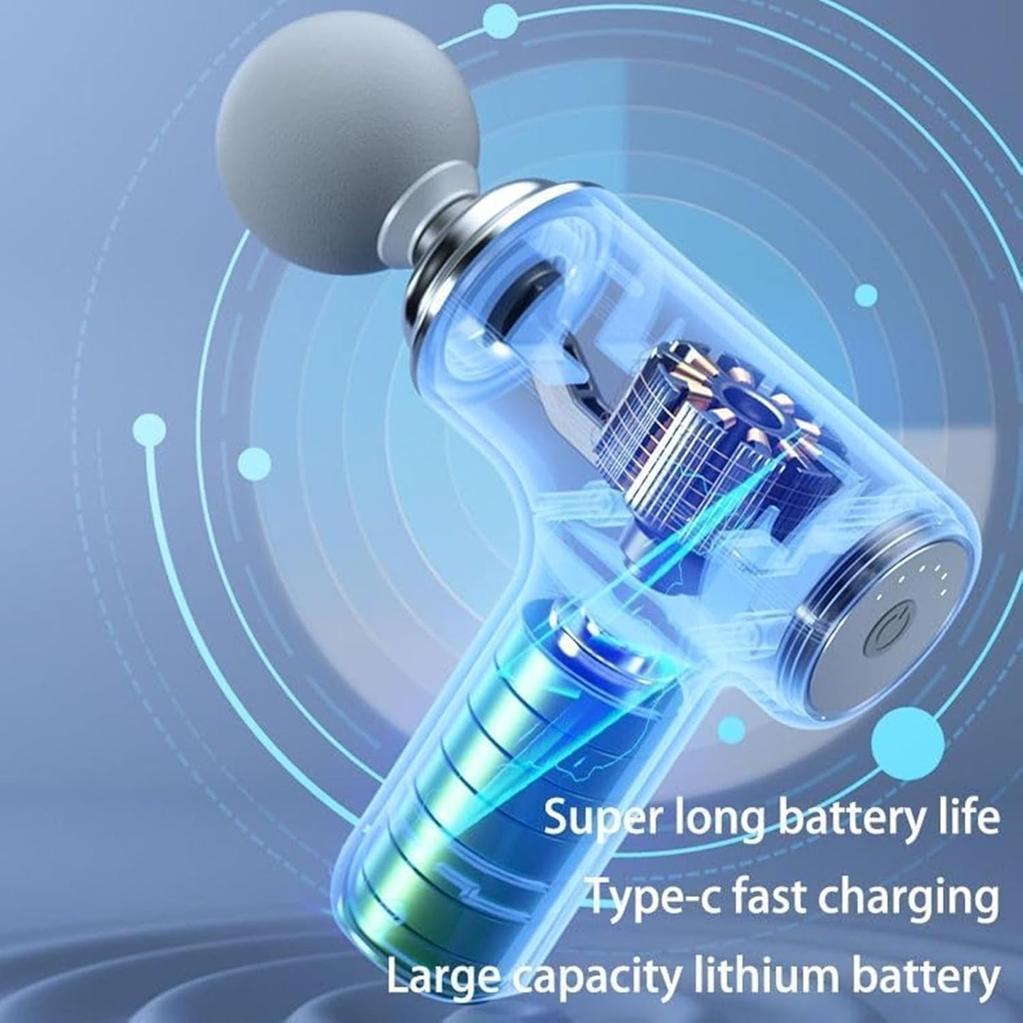 Mini Massage Gun for Deep Tissue, Muscle & Body Pain Relief