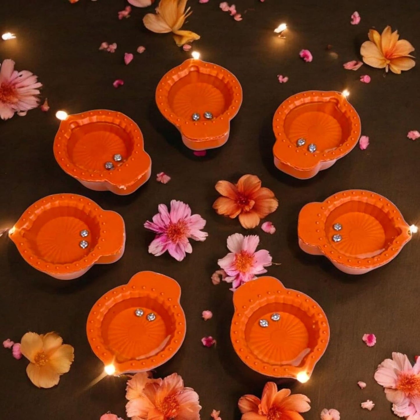 Water Sensor Diya, Artificial Flameless & Smokeless LED Diya Lights