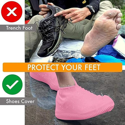 Waterproof Silicone Shoe Covers – Protect Shoes From Rain & Mud (Large Size)