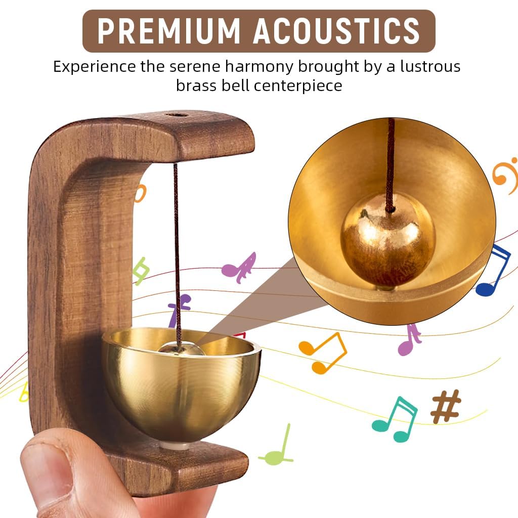 Wooden Door Bell for Home & Shop, Shopkeepers Door Chime, Ideal Housewarming Gift