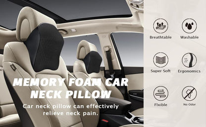Memory Foam Car Neck Rest Pillow Seat Cushion Headrest