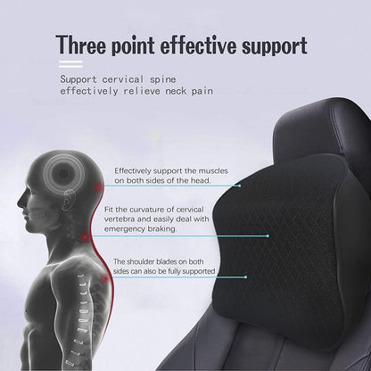 Memory Foam Car Neck Rest Pillow Seat Cushion Headrest