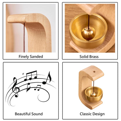 Wooden Door Bell for Home & Shop, Shopkeepers Door Chime, Ideal Housewarming Gift