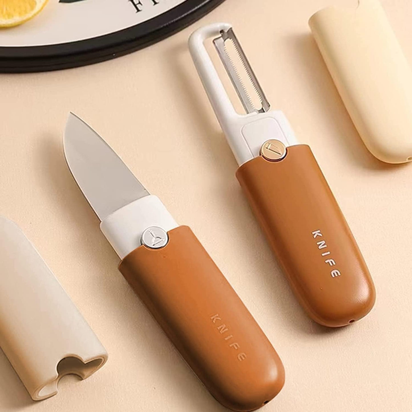 2 in 1 peeler knife
