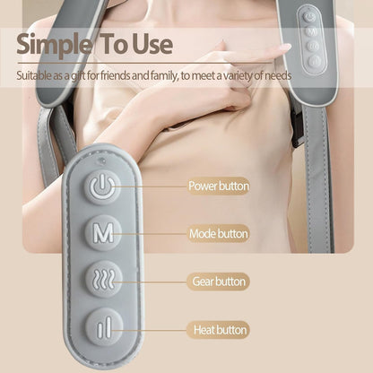 Neck and Back Massager Cordless Shiatsu Shoulder
