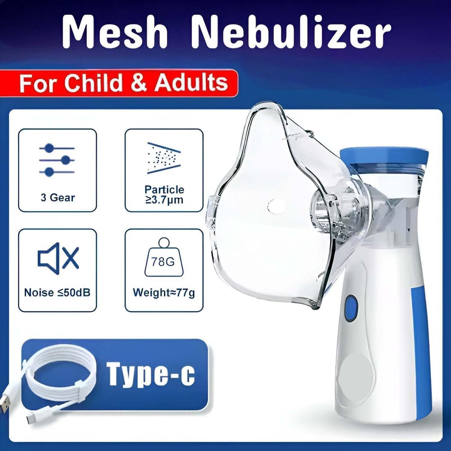 Mini Portable Mesh Nebulizer