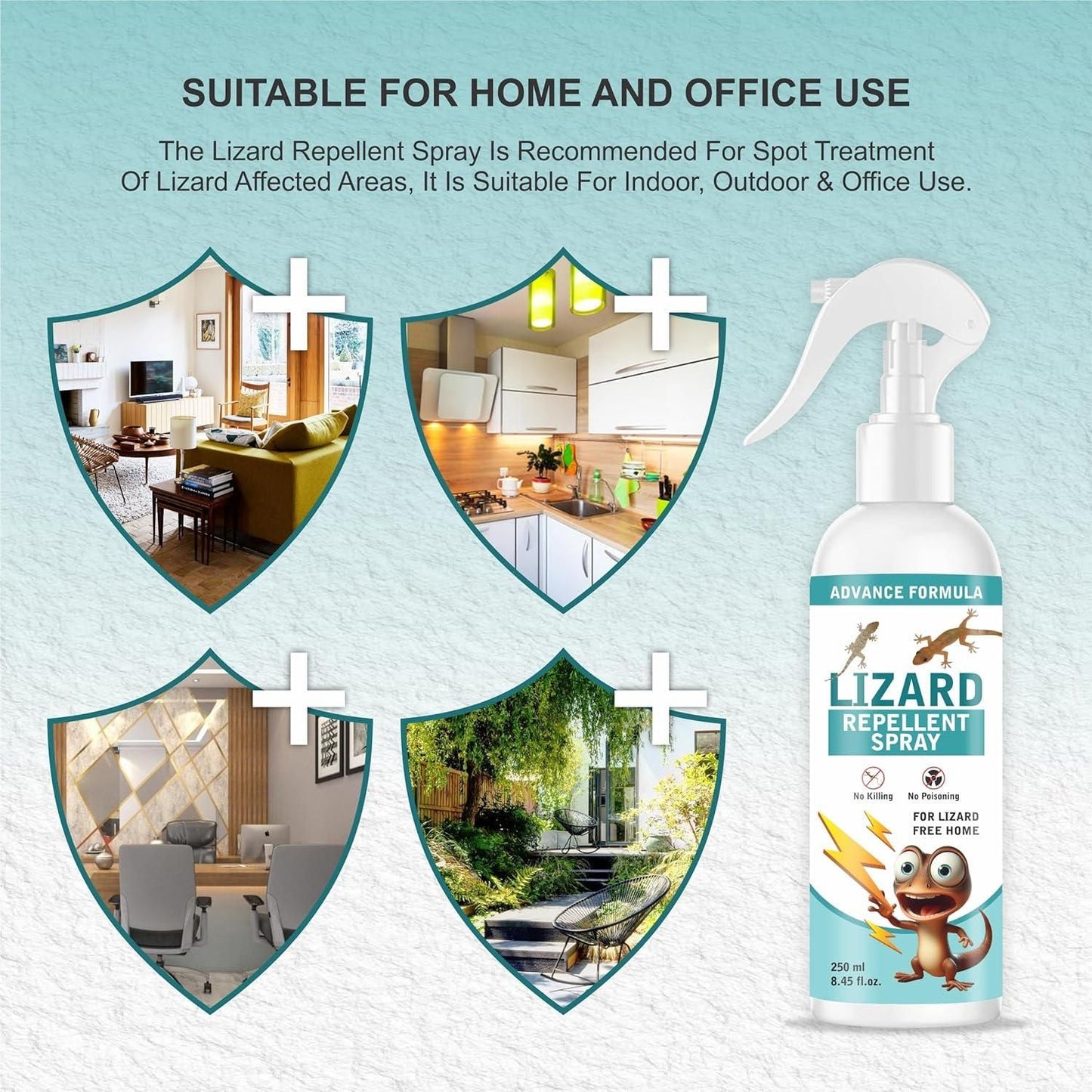 Lizard Repellent for Home Spray Pest Control  250ML (Pack of 2)